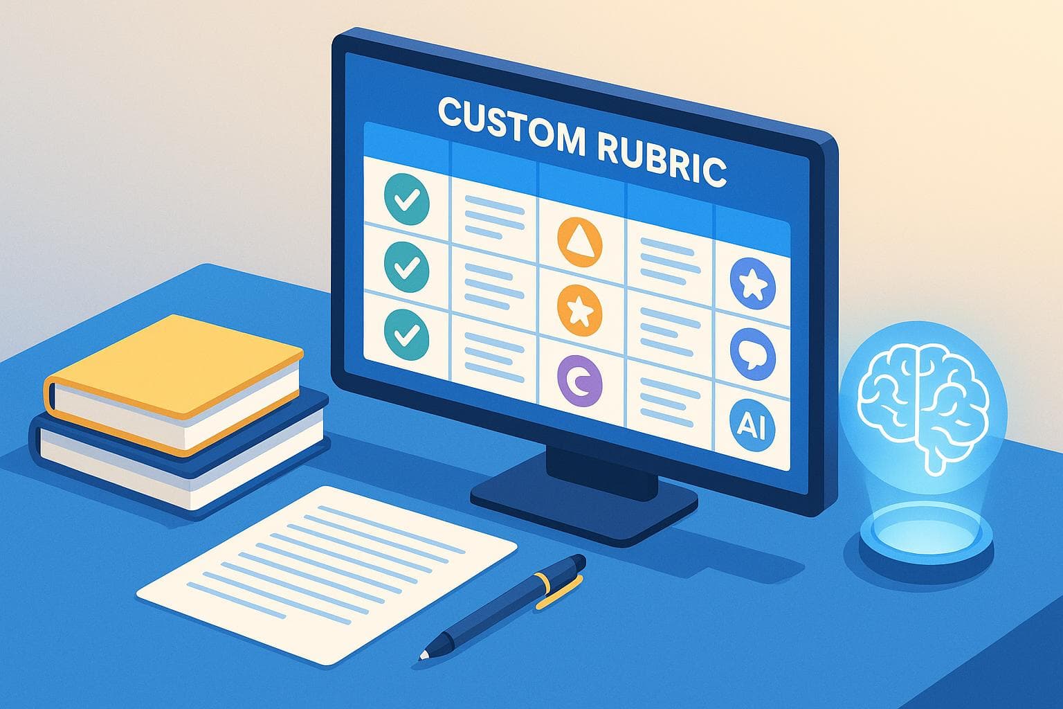 Custom Rubrics for AI Essay Scoring: How It Works