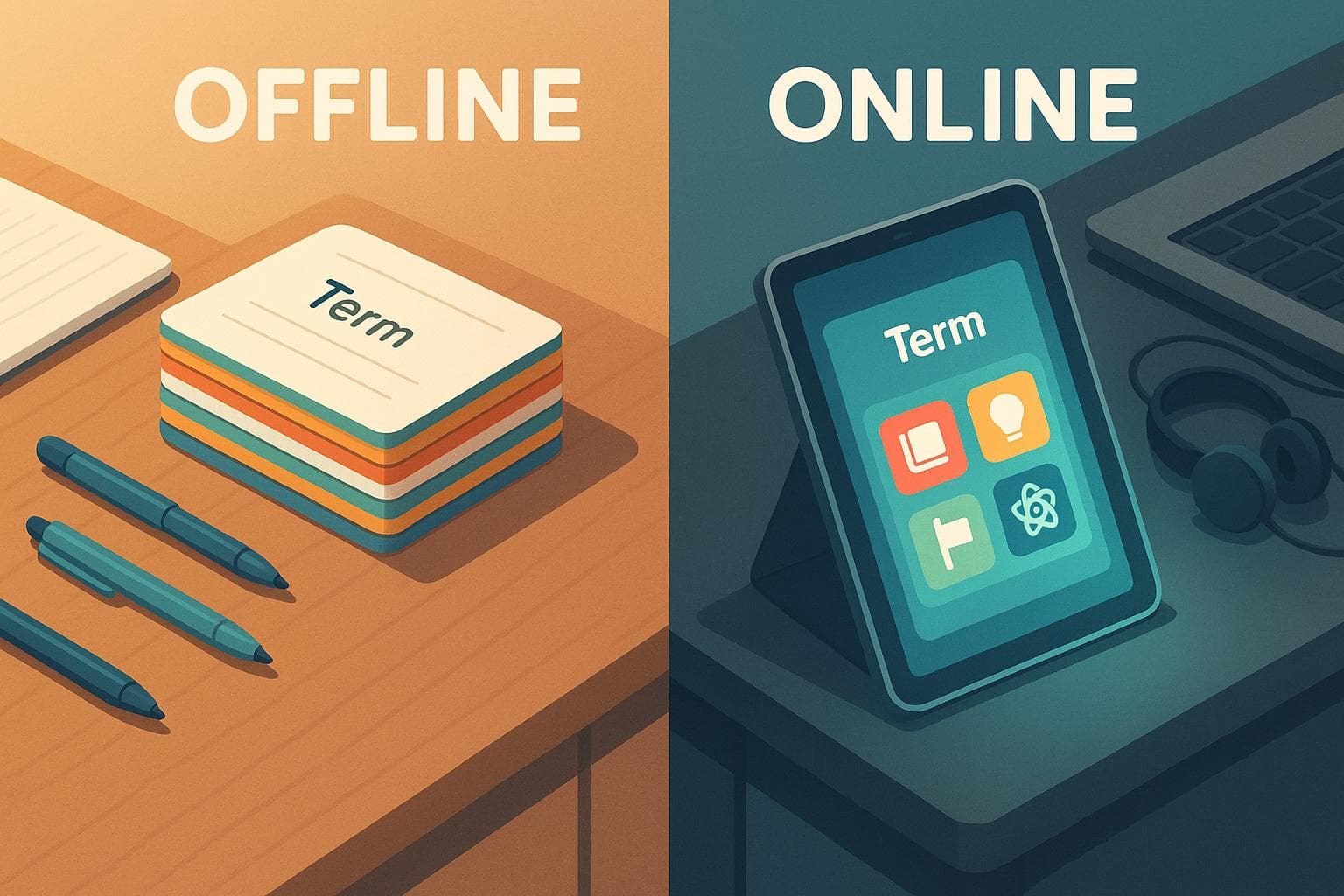Offline vs. Online Flashcards: Key Differences